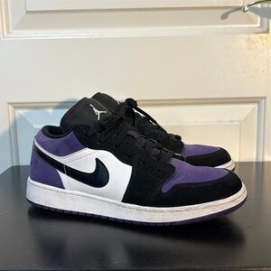 Nike Air Jordan 1, Low, AJ1, Purple Black White